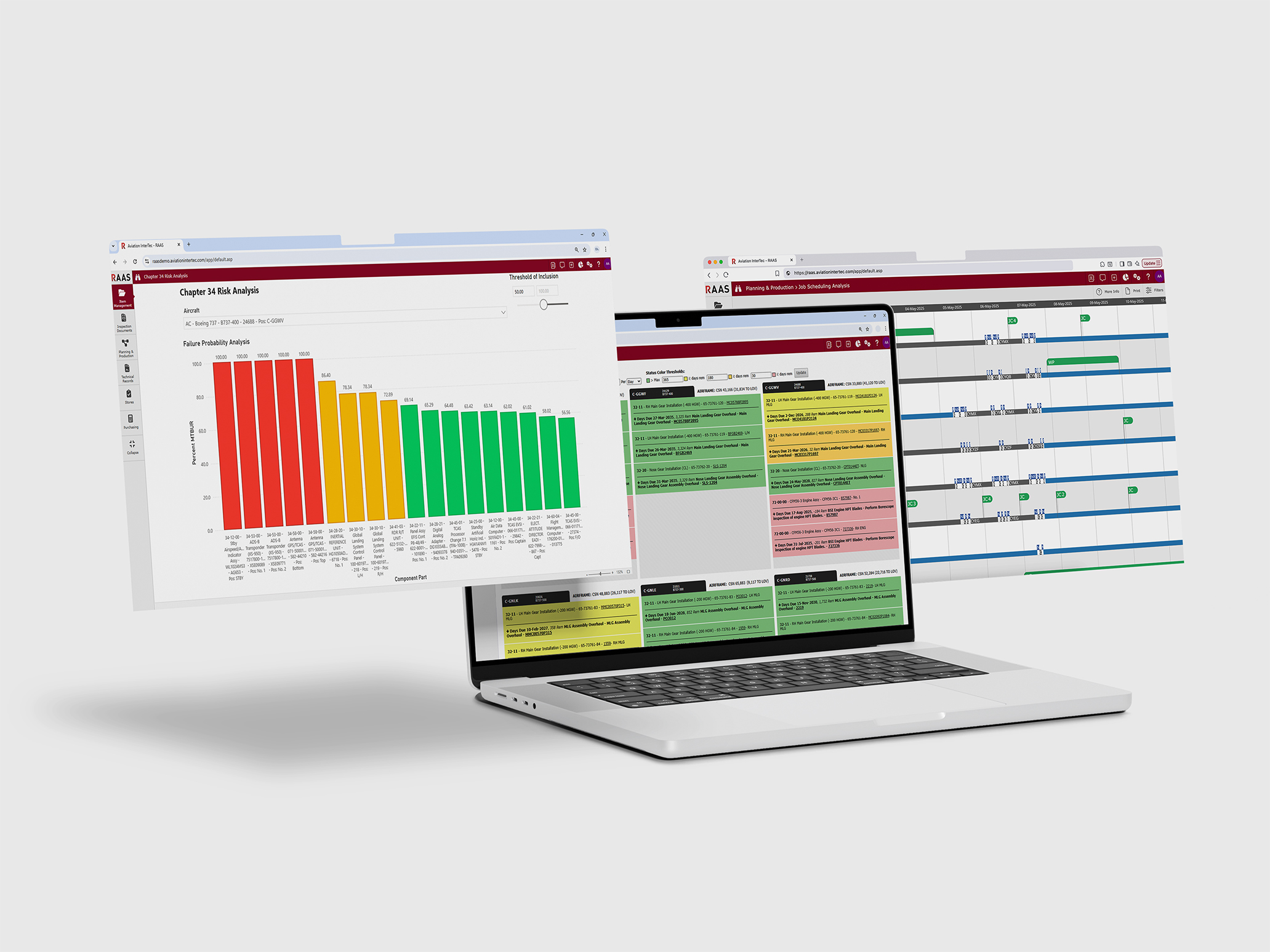 Man and woman pilots in an airplane cockpit